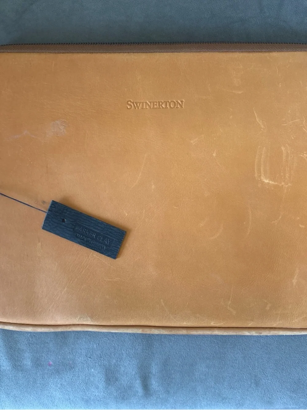 Tan Leather Laptop Sleeve